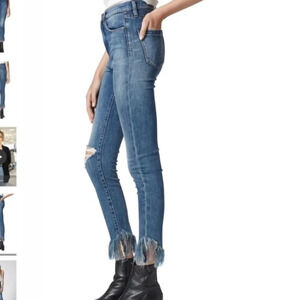 Blank NYC The‎ Great Jones frayed fringe hem jeans 27